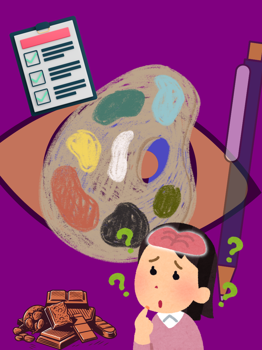 A confused girl decoding the when colours become trademarks