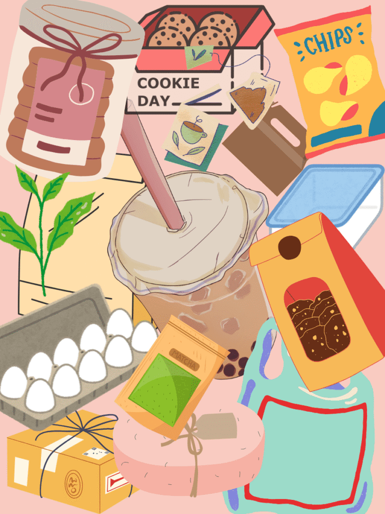 Collage comparing generic packaging and branded products, highlighting trademark distinctiveness through visual brand identity contrasts.