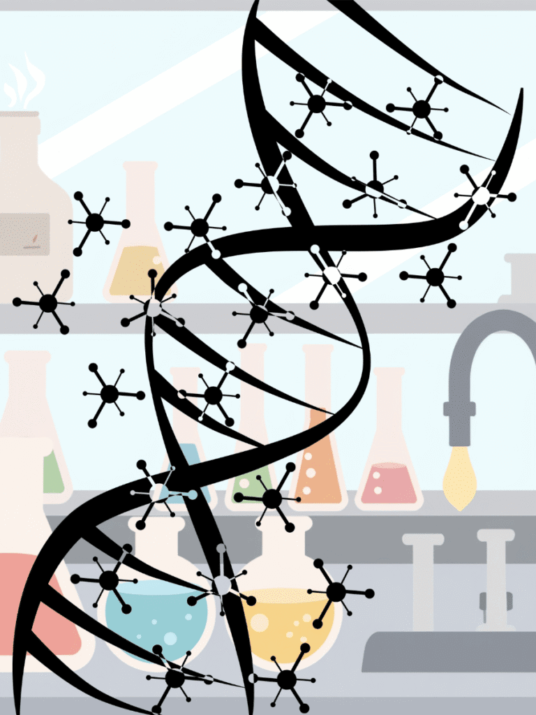 Conceptual illustration of molecular structure transitioning into affordable medicine symbolizing legal challenge to pharmaceutical patent evergreening in India