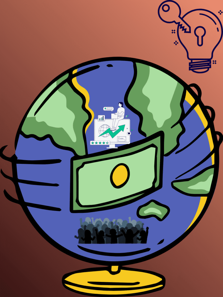 World map fading into India with trademark symbols highlighting shift from global reputation to territorial trademark protection under Indian law